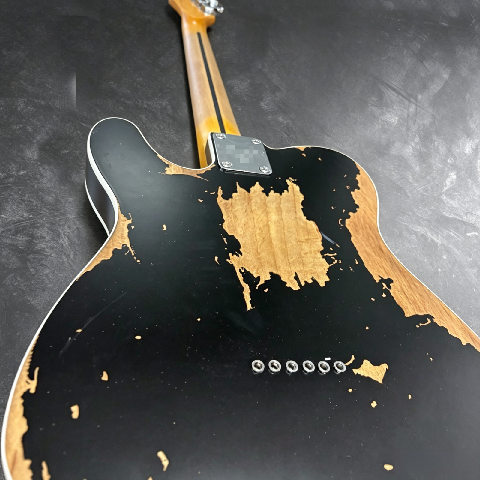 US Warehouse Vintage Black Electric Guitar Rosewood Fingerboard