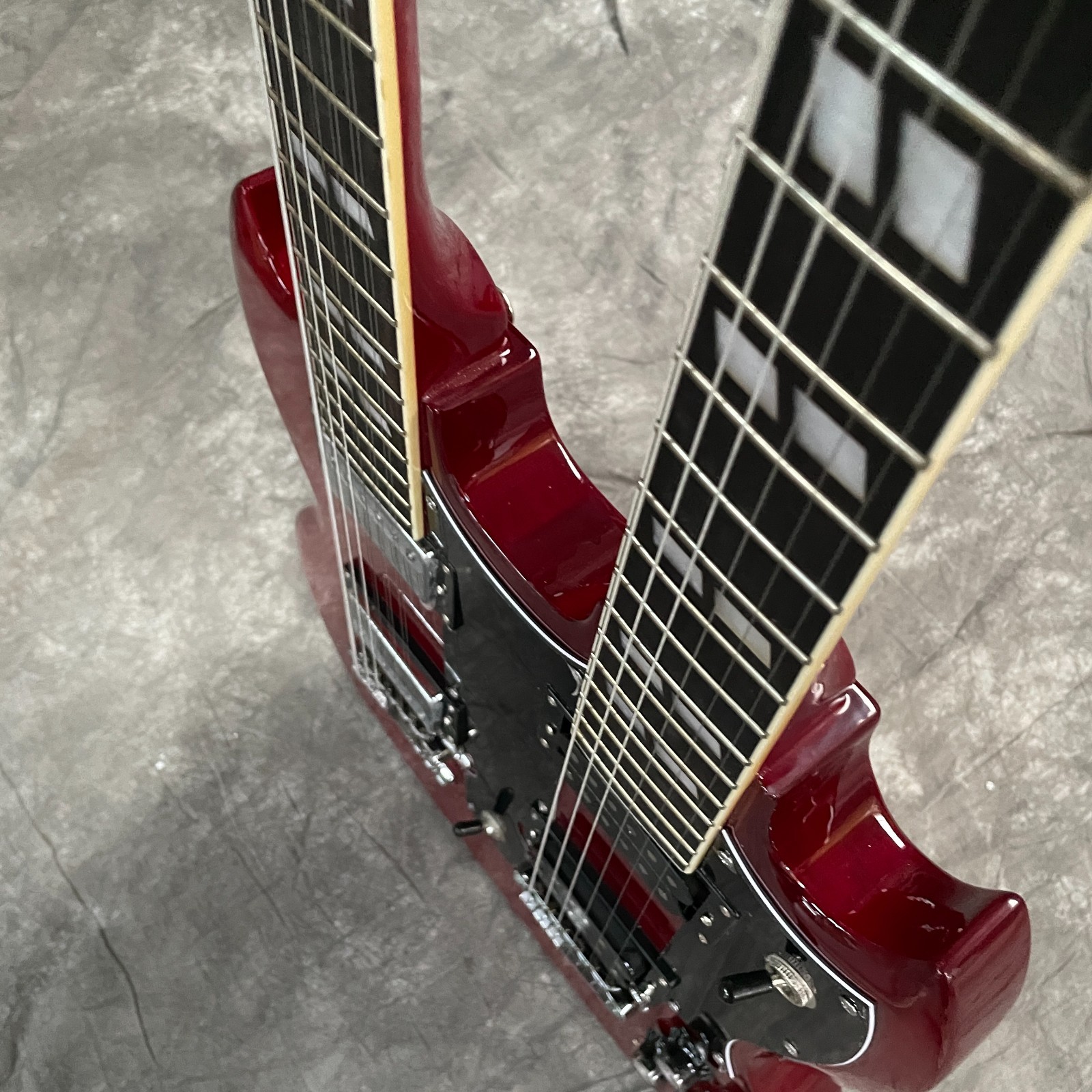 Limited Edition SG Double Neck Cherry Electric Guitar Solid 12/6 Jimmy Page
