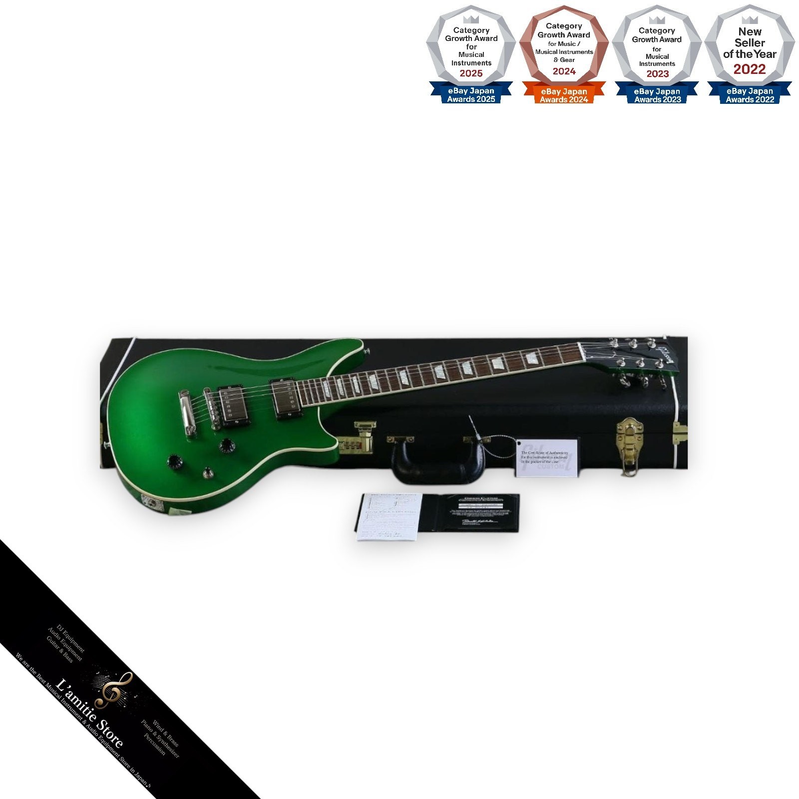 Gibson Custom Shop DoubleCut Electric Guitar Angel Green Very Rare Excellent Co