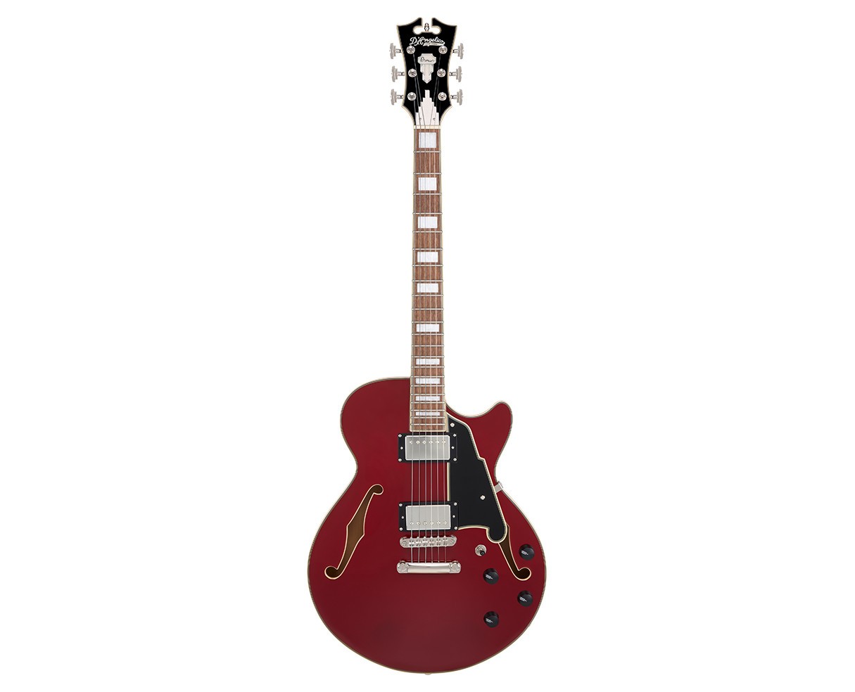 D’Angelico Premier SS Semi-Hollow Electric Guitar – Burnt Red – Open Box