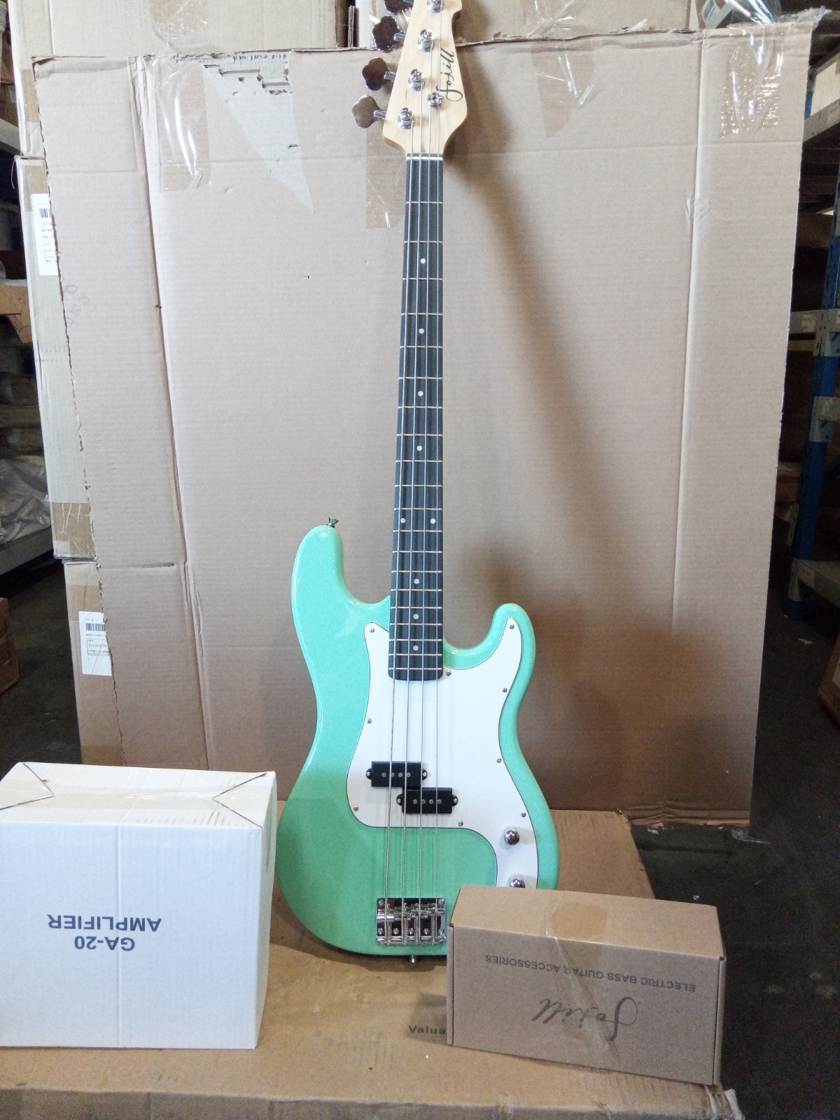 Open box Fojill 4String P Bass Style Electric Bass Surf Green 1ZC1C7980311431663