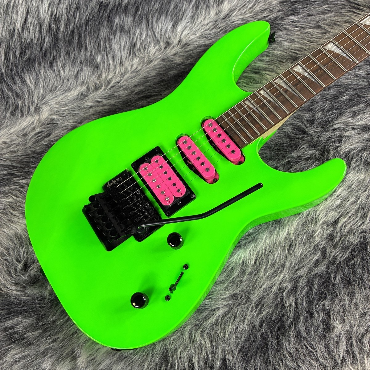 Jackson X Series Dinky DK3XR HSS Neon Green Electric Guitar