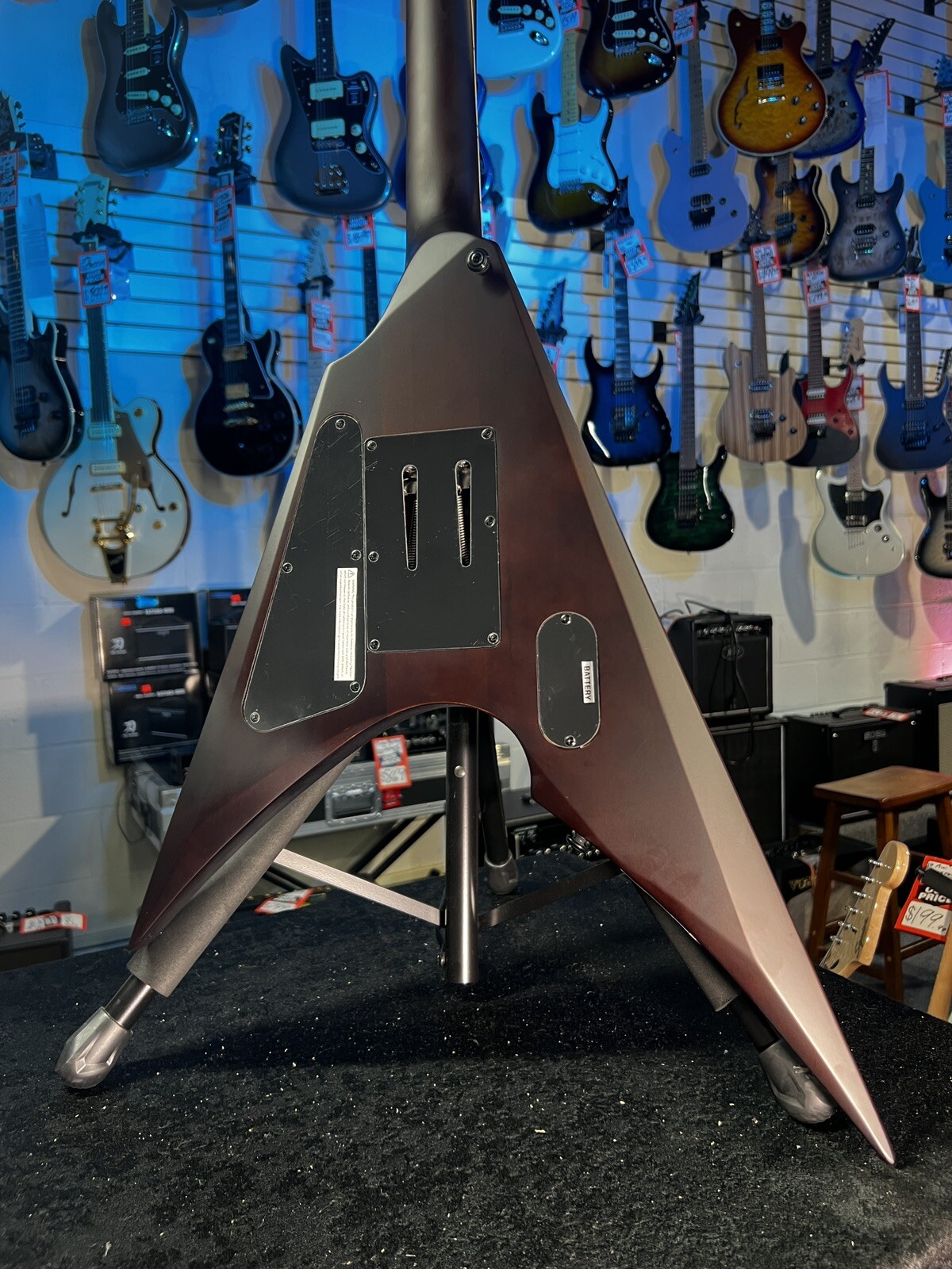 ESP LTD Arrow-1000 Electric Guitar – Dark Brown Sunburst Satin GET PLEK’D! 767