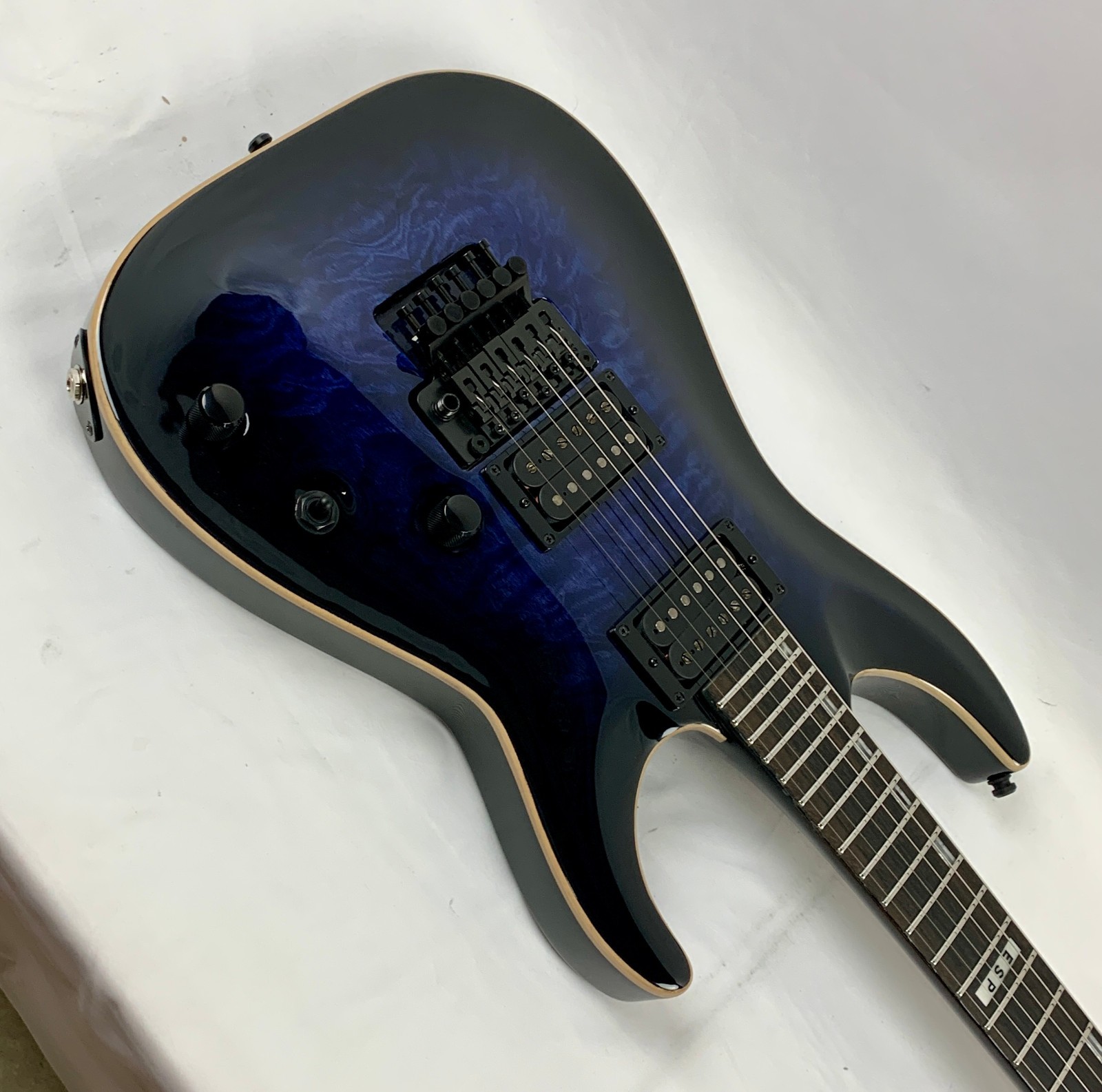 ESP E-II Horizon QM FR Reindeer Blue RDB Electric Guitar + HARD CASE B-Stock E2