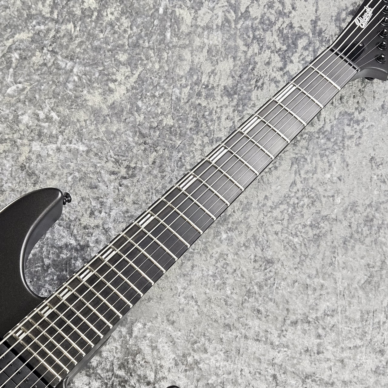 Edwards E-M-II-7 Metallic Black Satin Electric Guitar Used