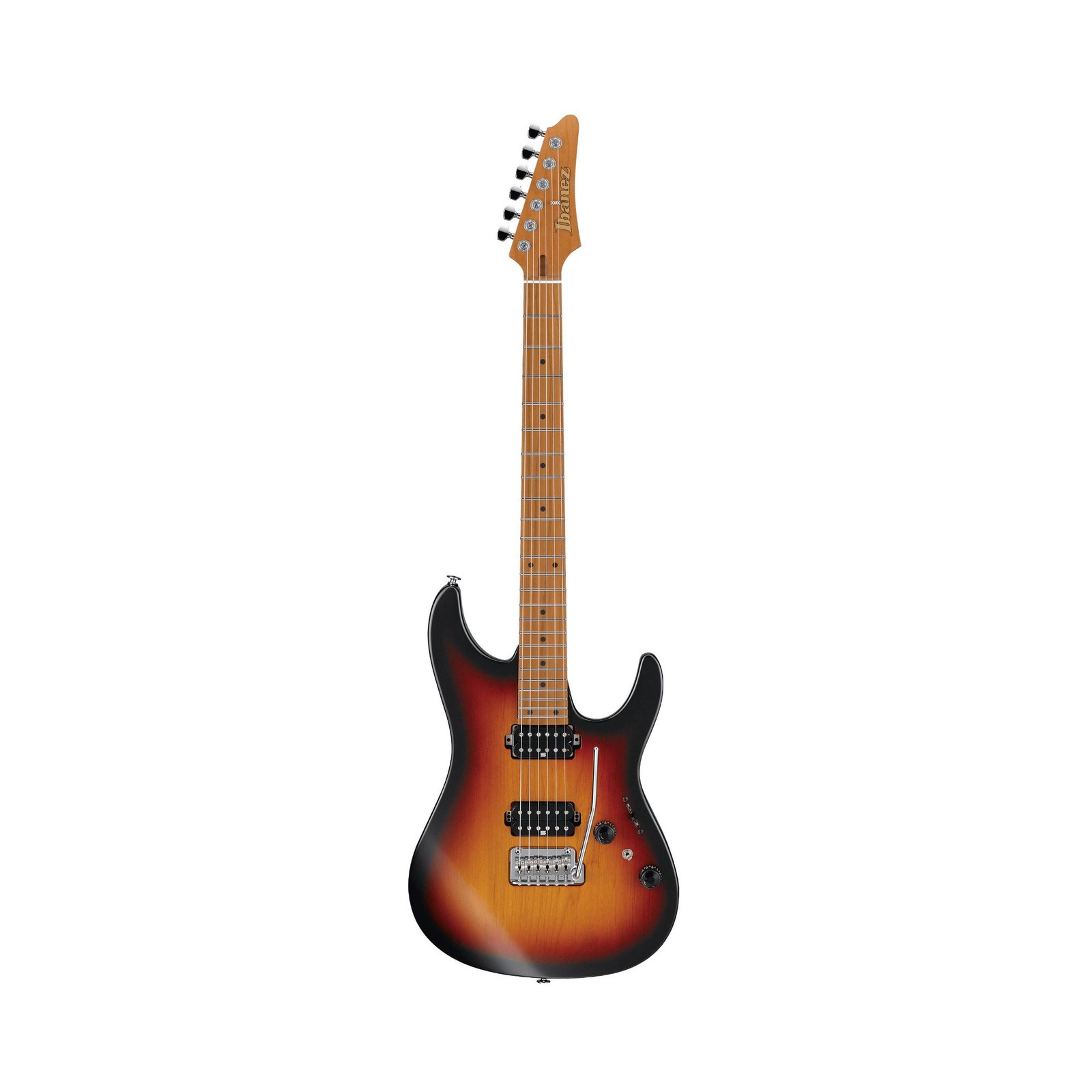 Ibanez AZ Prestige 6 String Electric Guitar w/Case – Tri Fade Burst Flat