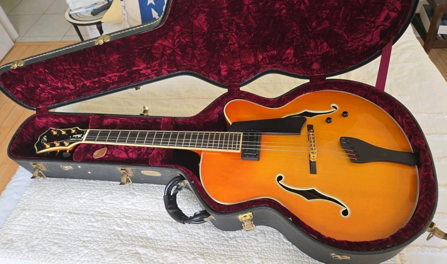 Rare Nelson Palen Handcrafted Jazz Archtop Guitar 2004 Serial 33 TKL Case