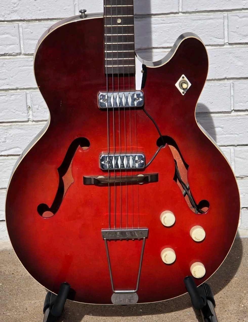 1964 Airline H54 Hollow-Body Electric Guitar w/Bag! -LL