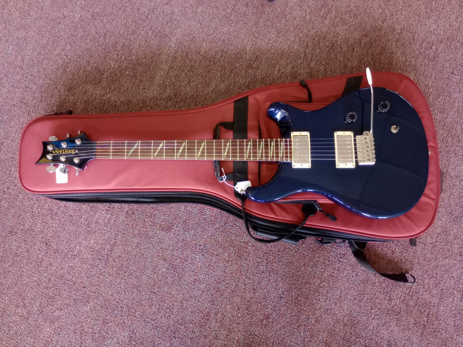 PRS Santana SE 1ST Year prod. 2000 Translucent Royal Blue w/Gig bag *FREE SHIPPI