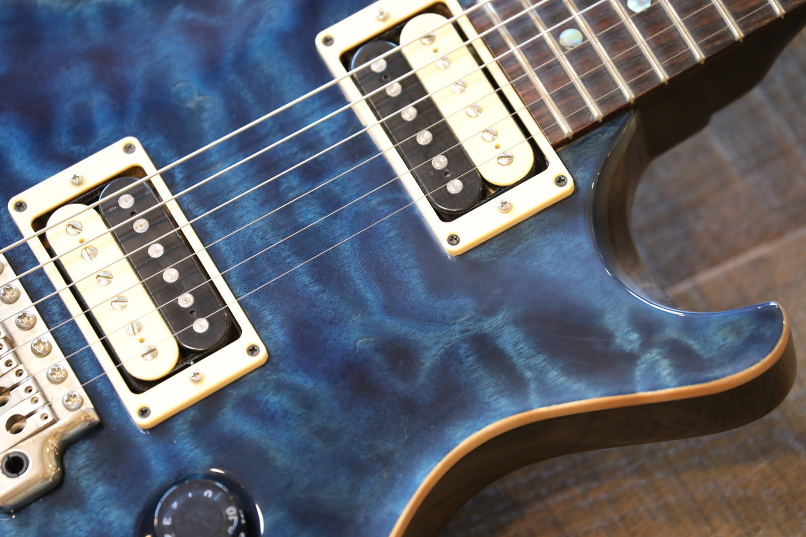 2003 PRS Custom 22 Single-Cut Electric Guitar Whale Blue Quilt 10 Top + Case