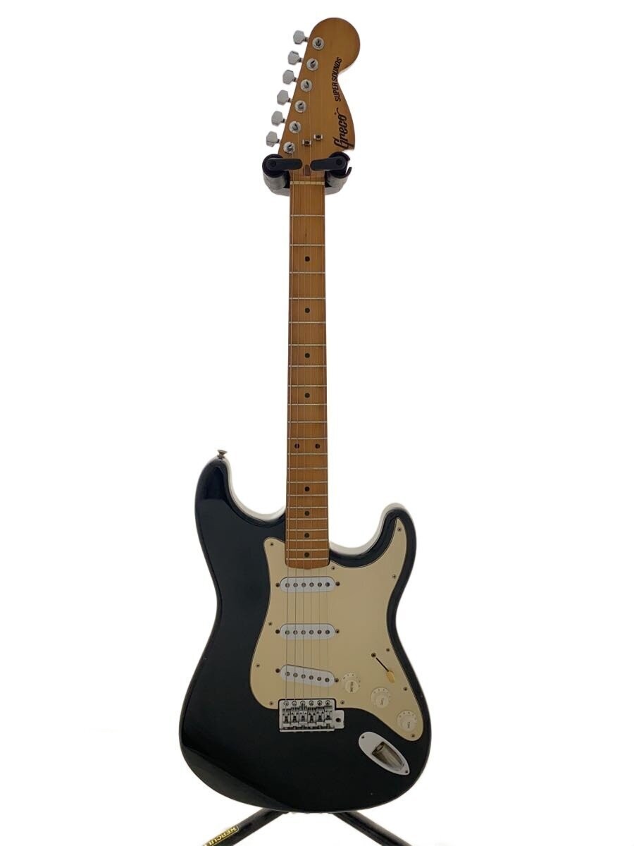Greco SE600B 1975 BLK Electric Guitar, Stratocaster Type, Black, SSS Syn #QY8LA6