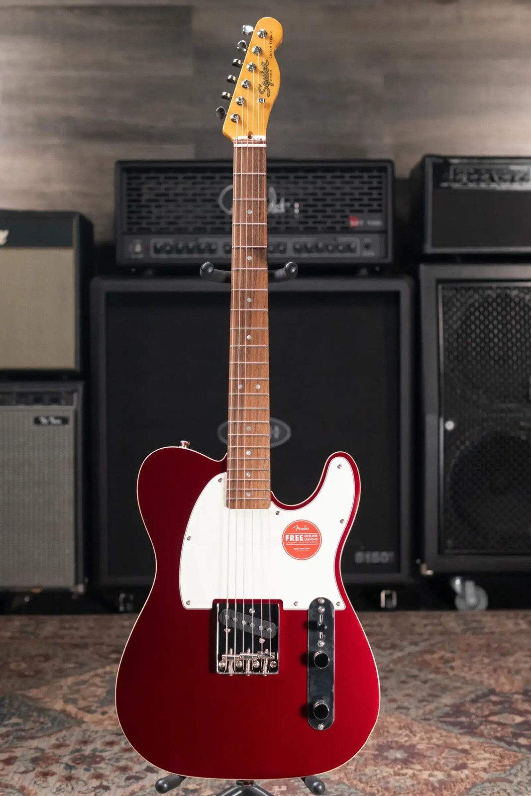 Squier Classic Vibe Custom Esquire Electric Guitar – Candy Apple Red