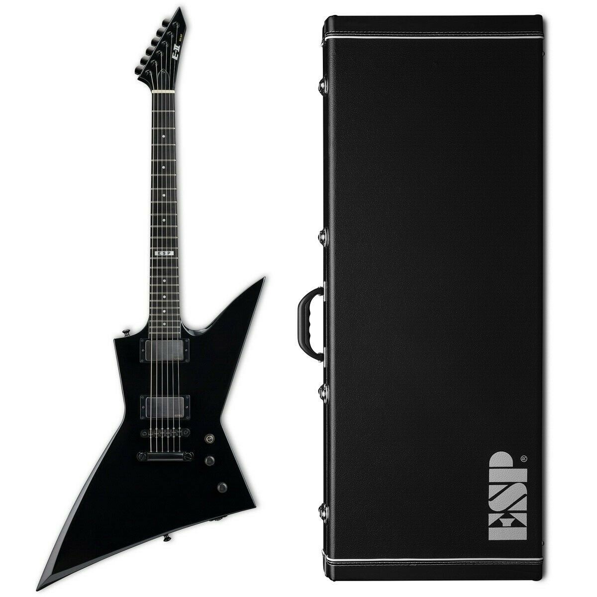 ESP E-II EX NT Black Electric Guitar + Hard Case Made in Japan – B-Stock