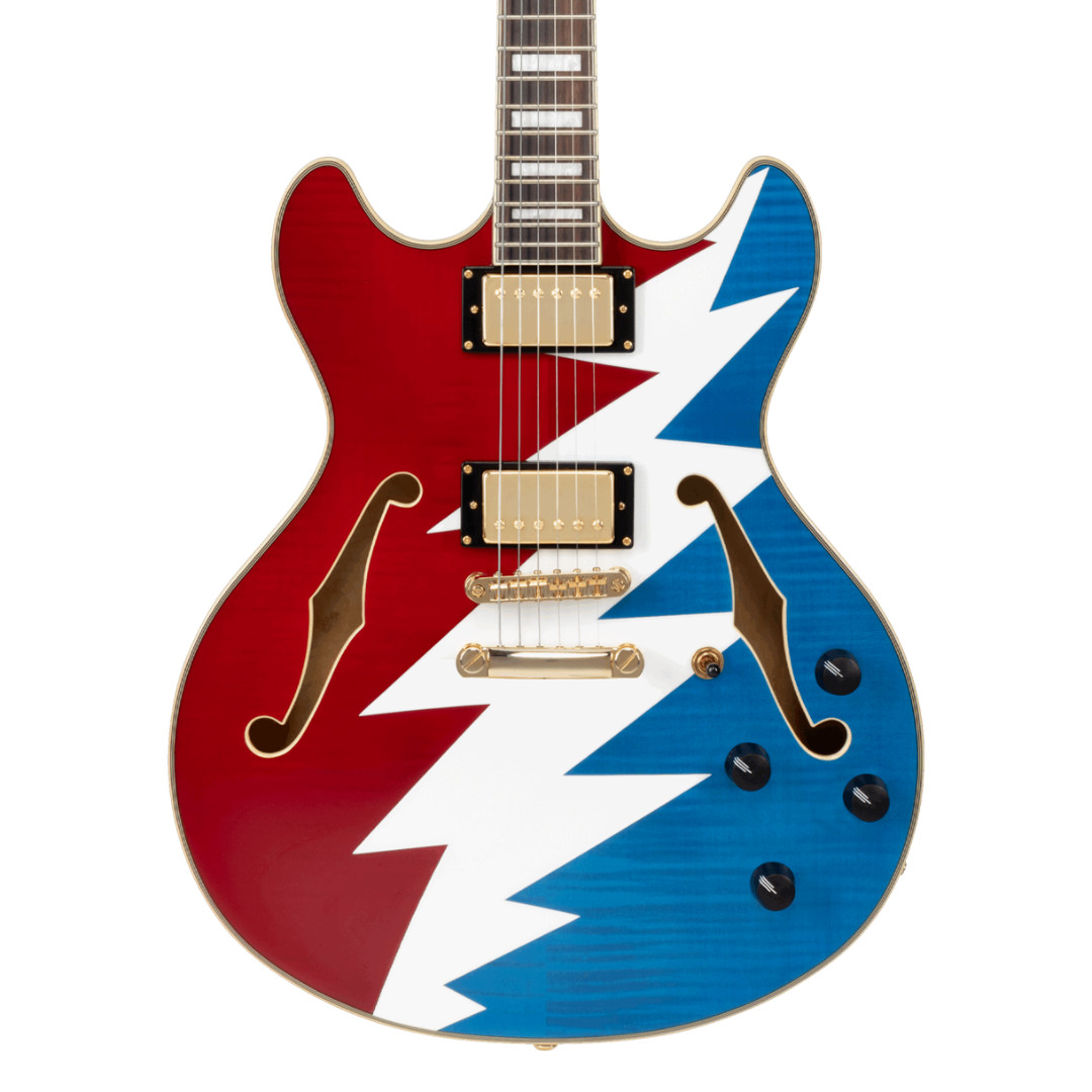 D’Angelico Limited Edition Premier Grateful Dead DC Semi-Hollow Electric Guitar