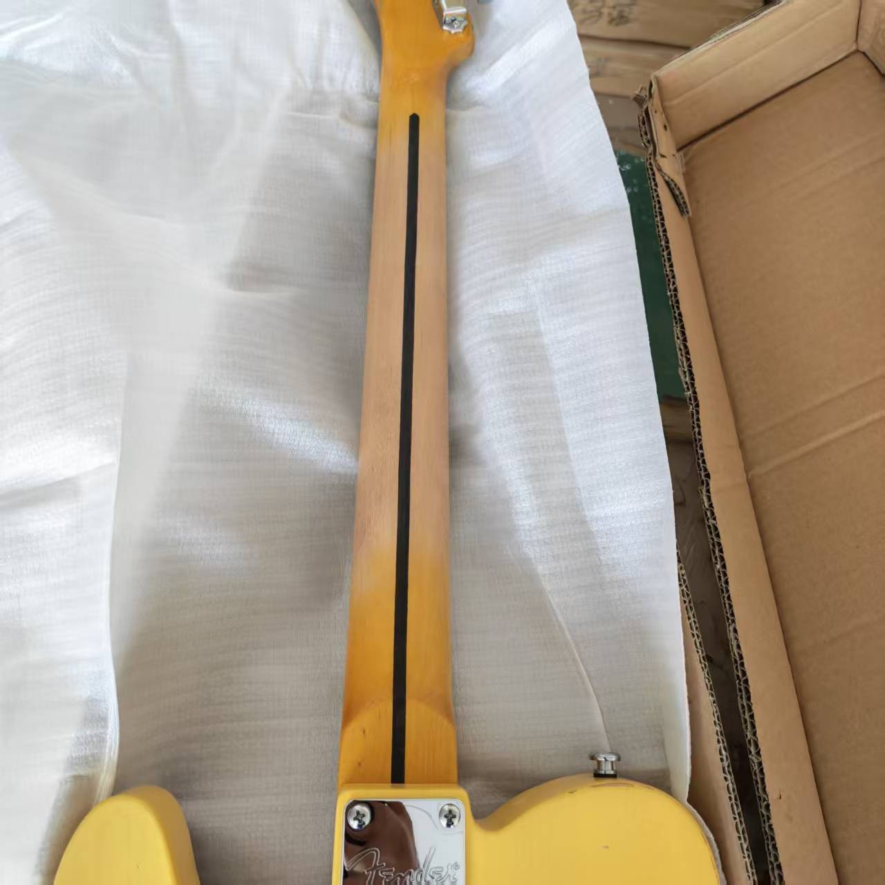 Custom 52s TL Heavy Aged Cream Yellow Electric Guitar SS Pickups 6String Ship US