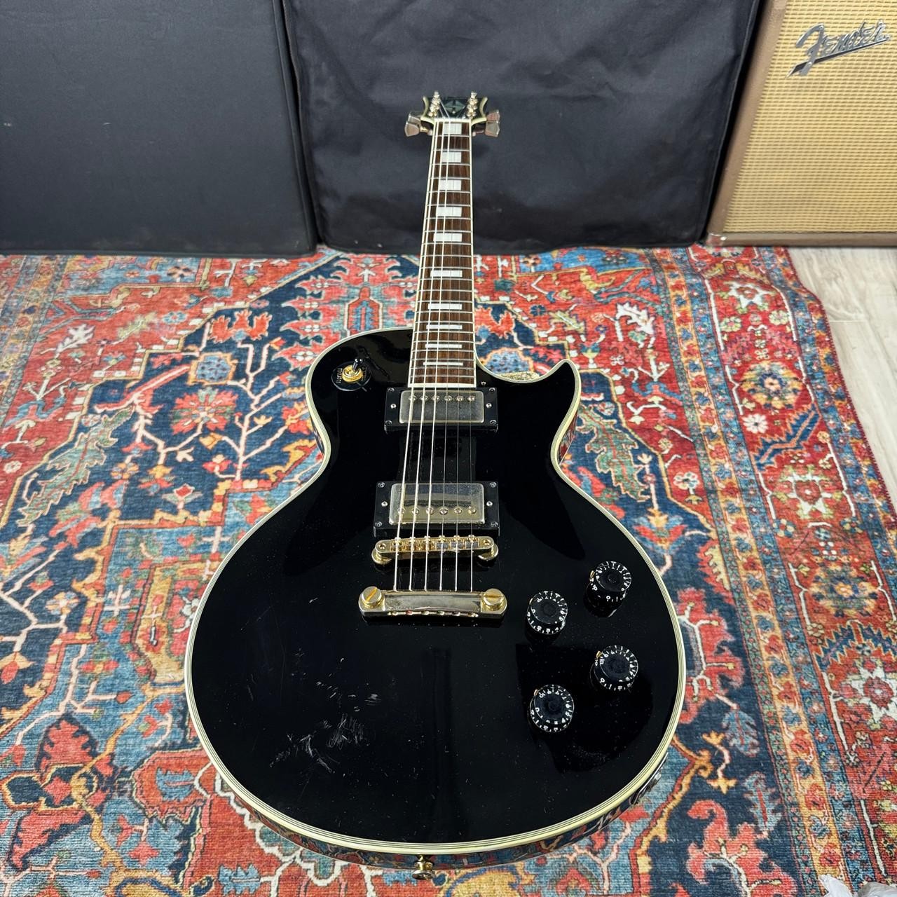 Fernandes/Burny RLC-55 Les Paul Custom Black – 1998