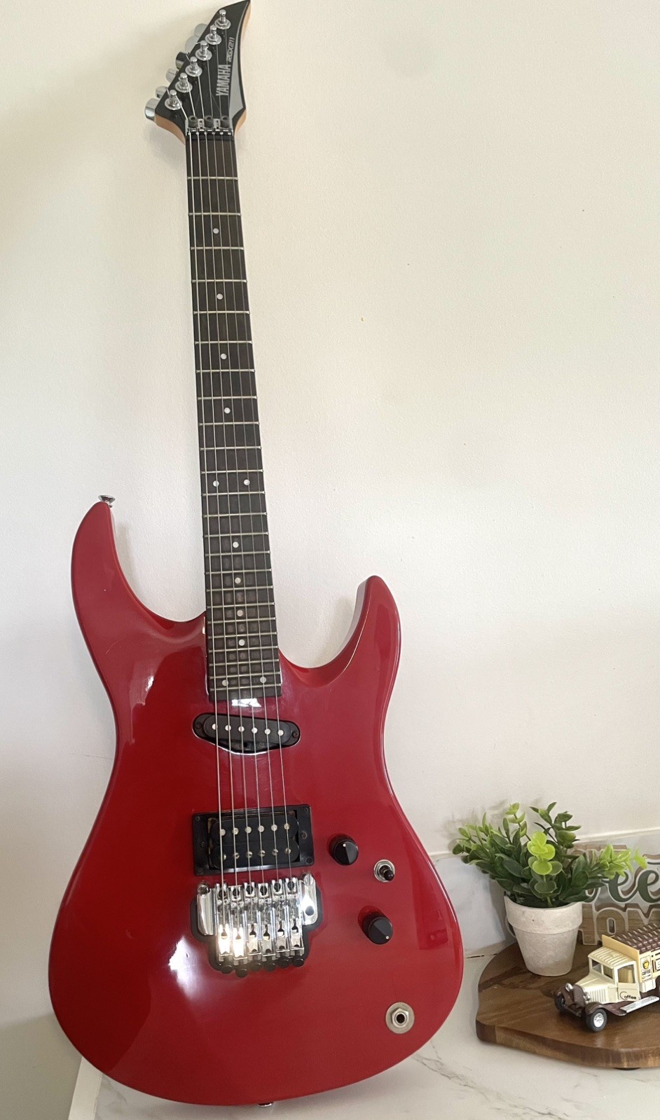 Vintage 1990 Yamaha RGX 211 Red Electric Guitar BUNDLE w/ Hard Case & Tools