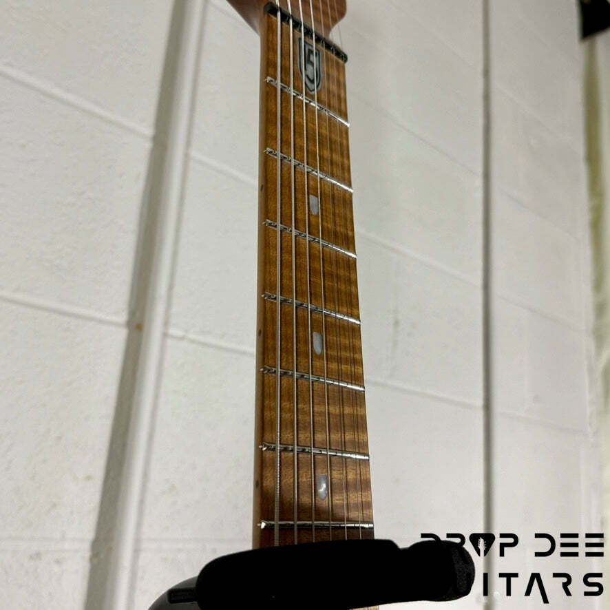 Ernie Ball Music Man JP15-7 7-String Electric Guitar w/ Case – Red Tide