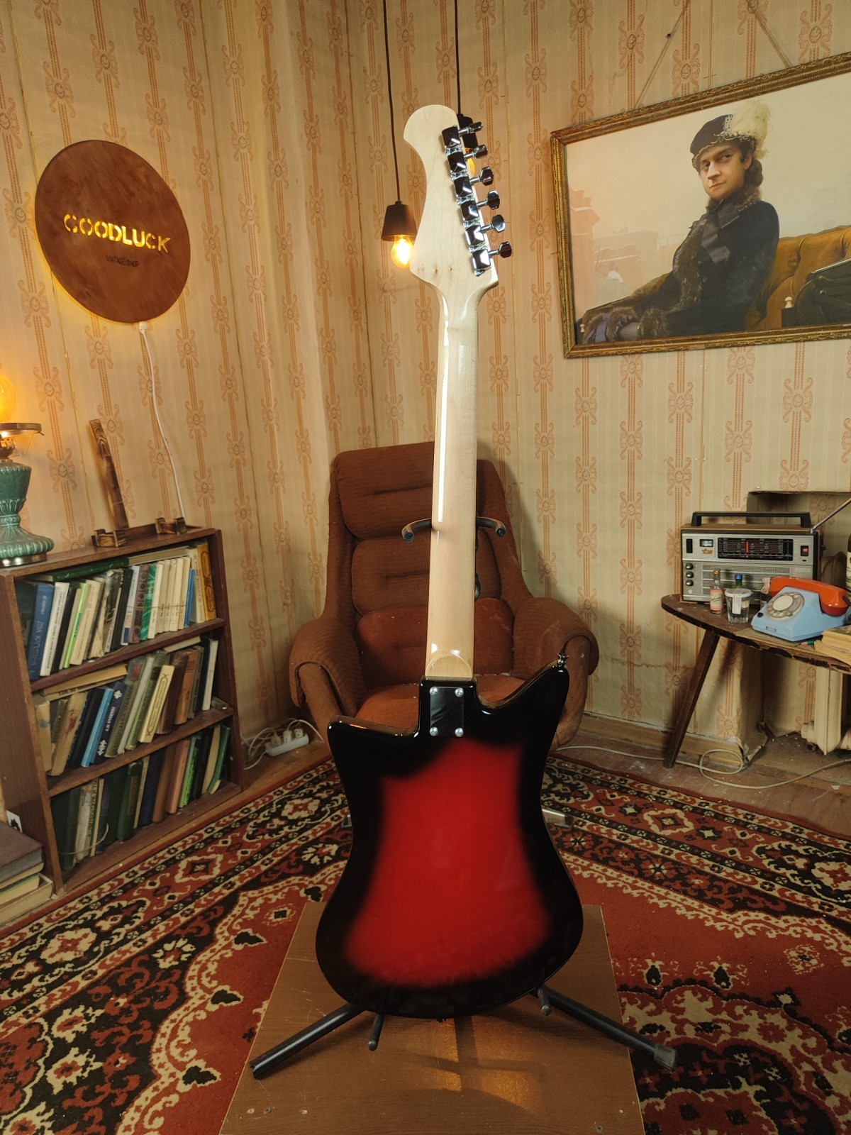 Odessa Style Electric Guitar Vintage USSR Retro Remake Sunburst