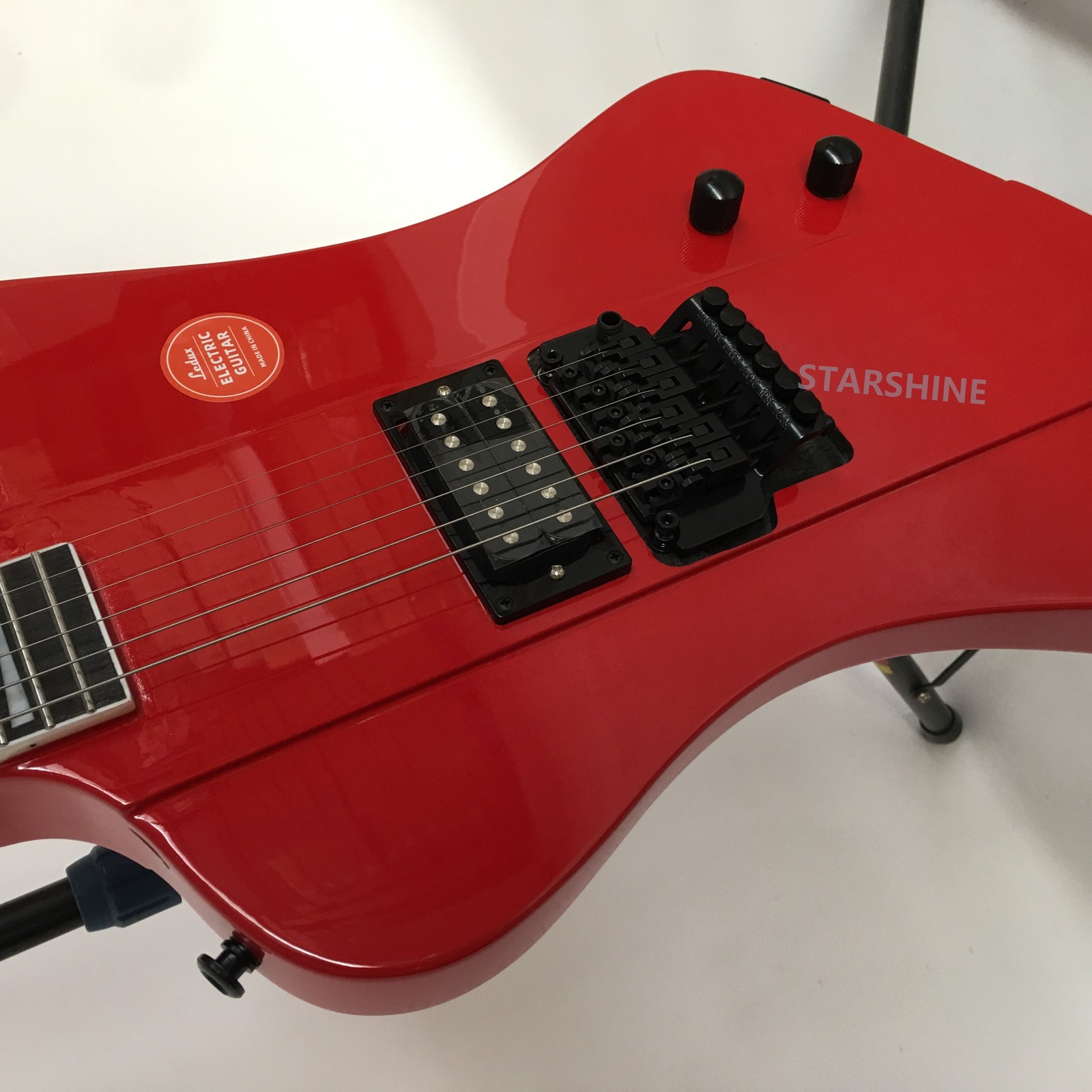 Hot sale Red Electric Guitar FR Bridge Scale Length 648mm Stainless Frets