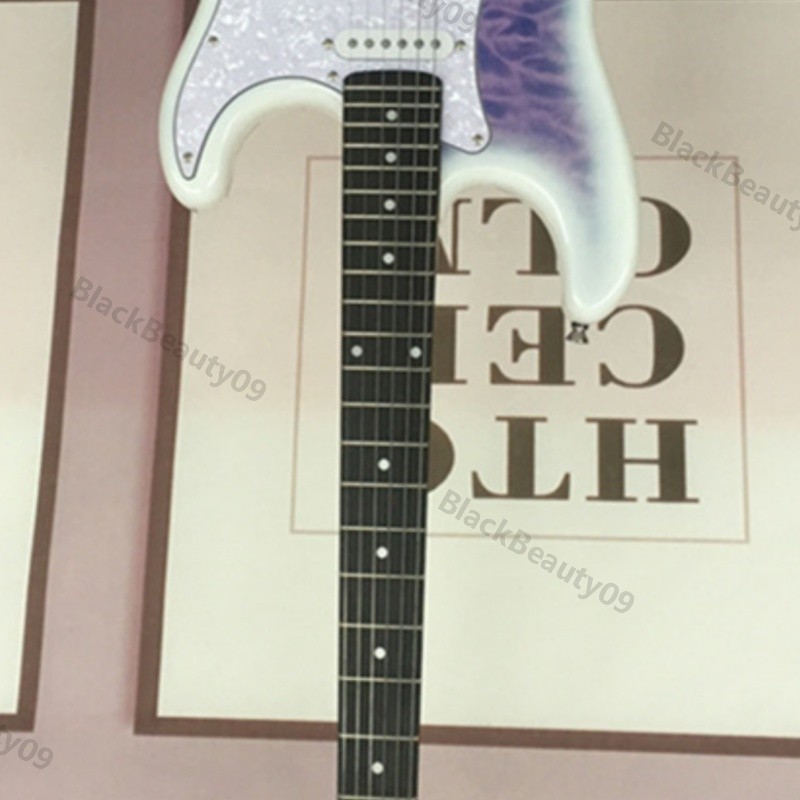Solid Body Electric Guitar Quilted Maple Top Veneer Basswood Body Free Shipping