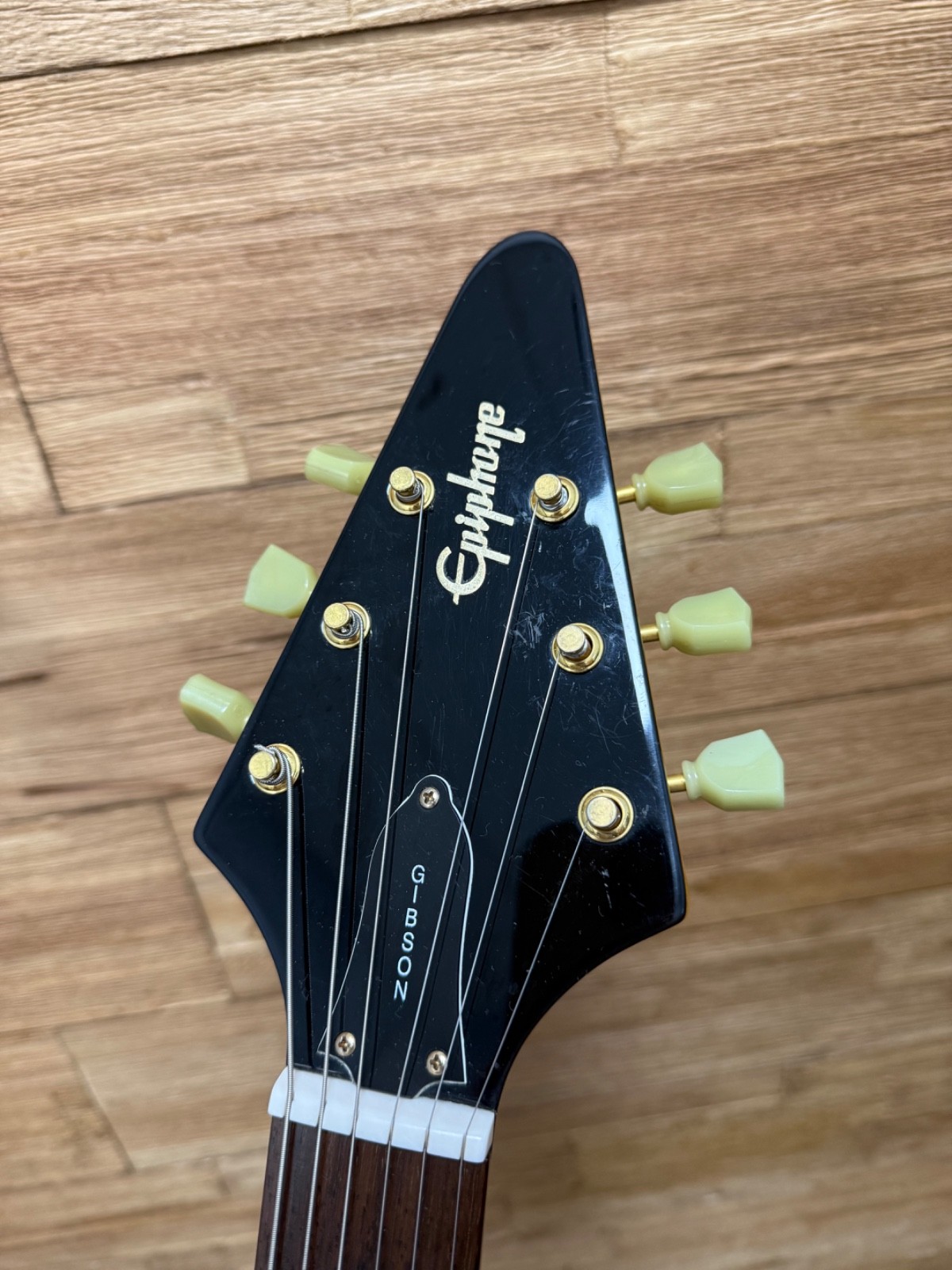 Epiphone ’58 Korina Flying V Electric Guitar- 2001- MIK -6lbs 4oz w/OHSC