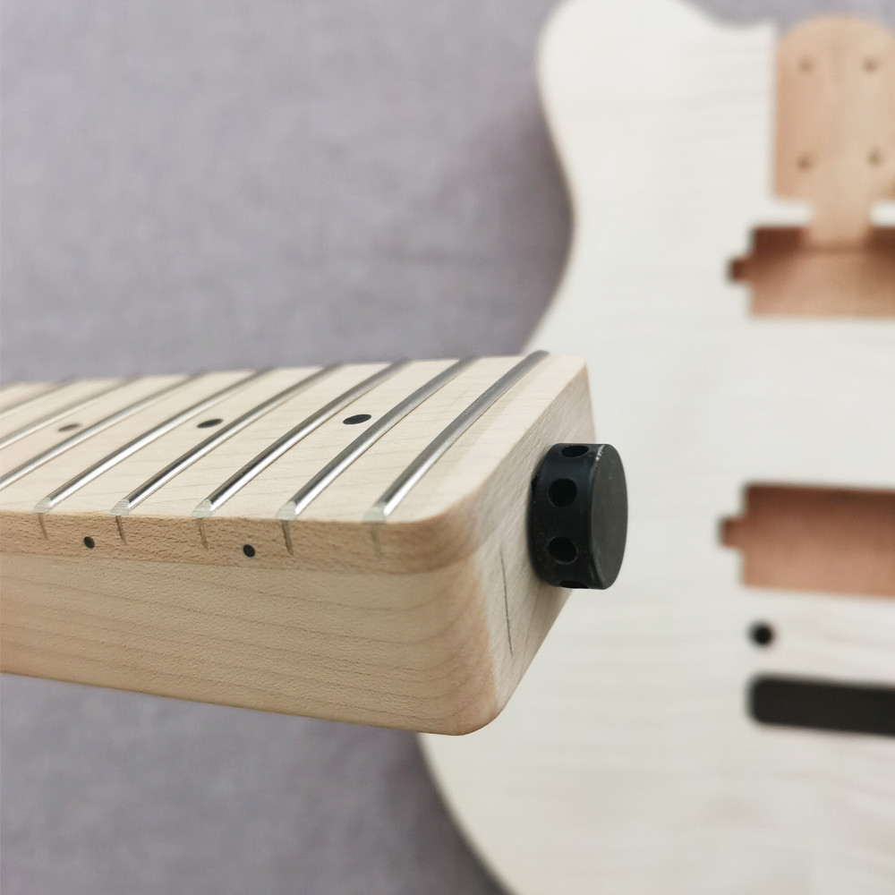 DIY unfinsh Electric Guitar Kit Canadian Maple Neck CR part bolt-on CR part 22F