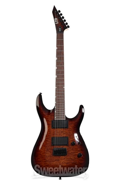 ESP LTD MH200HT Electric Guitar – Dark Brown Sunburst