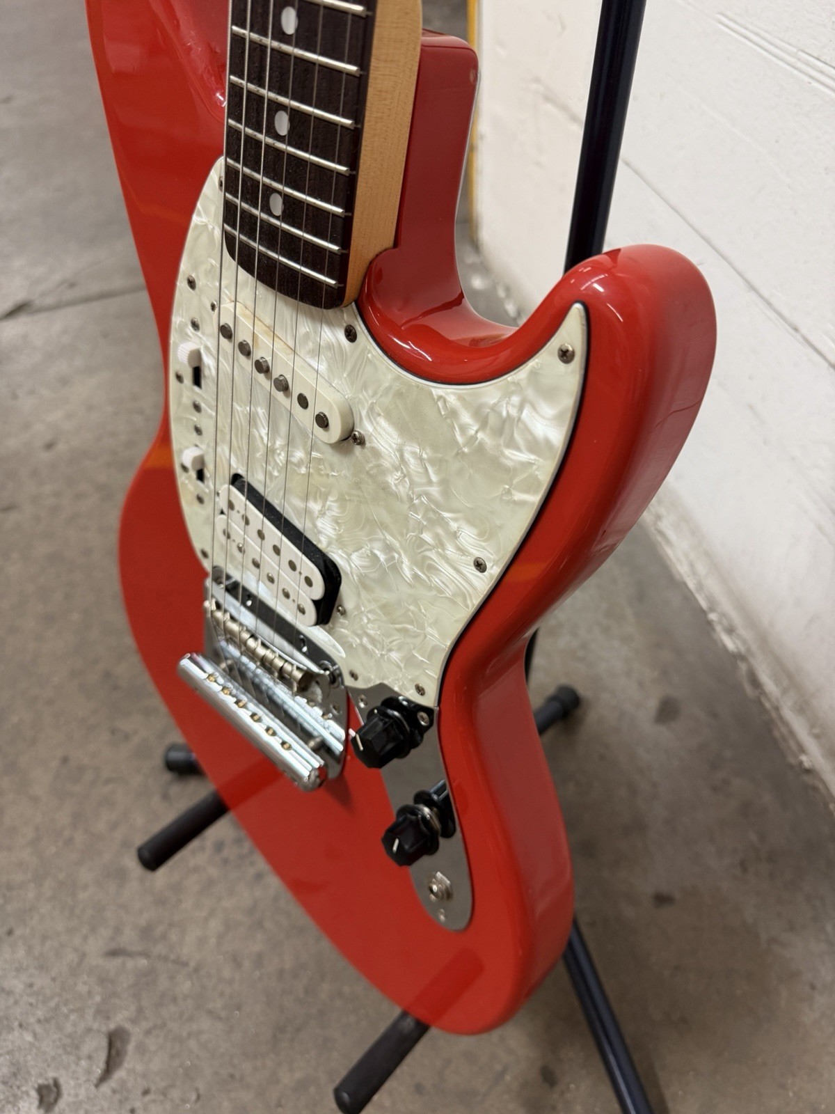 ORIGINAL Japan Fender Jag-Stang Fiesta Red MIJ 1996 Kurt Cobain