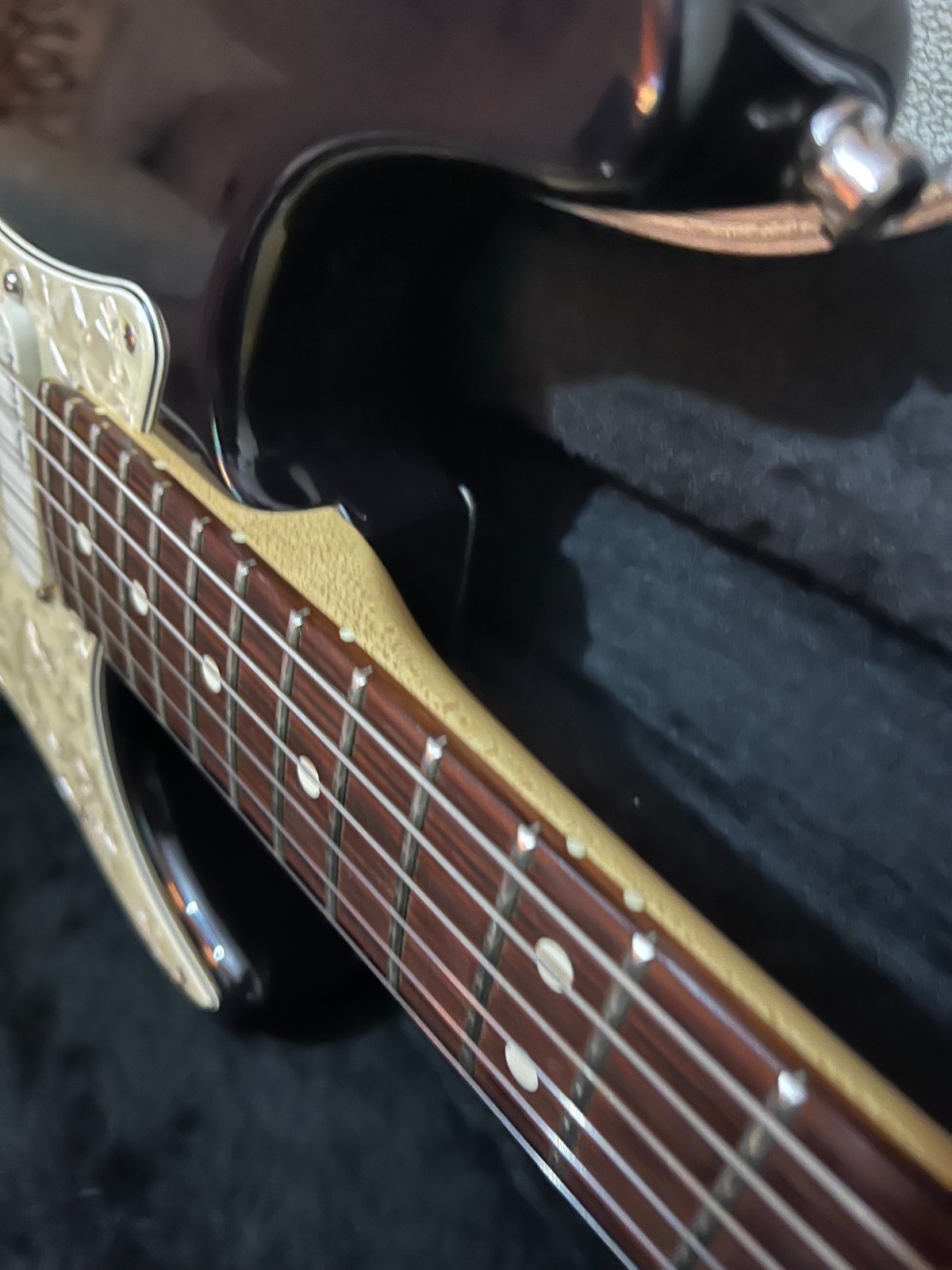 1996 Fender Strat Plus Deluxe Mystic Black with Case