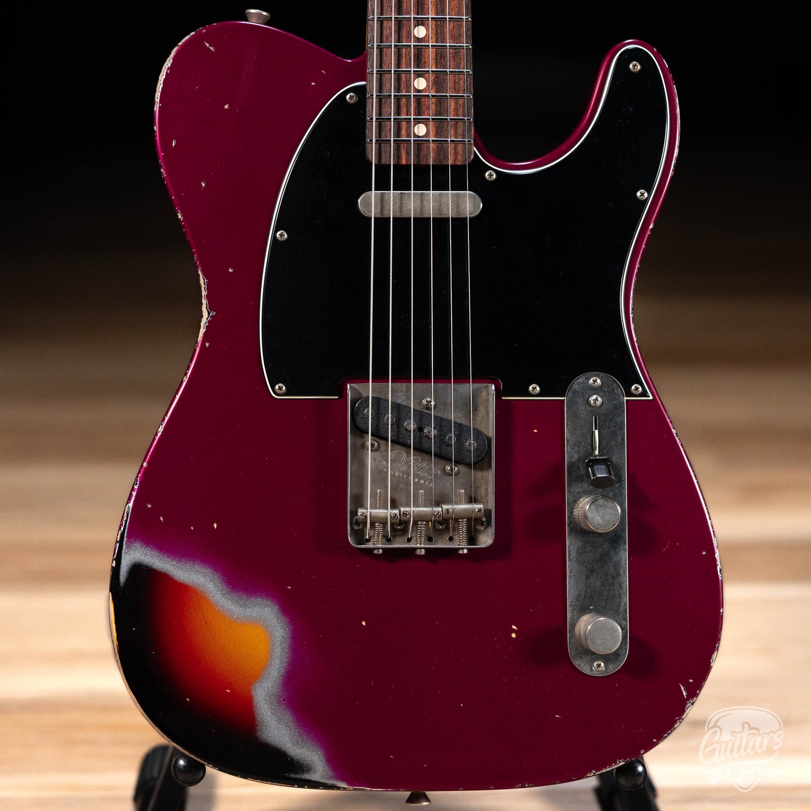 Xotic XTC-1 Alder T-Style w/ Flame Maple Neck & Rosewood – Candy Violet / 3TSB