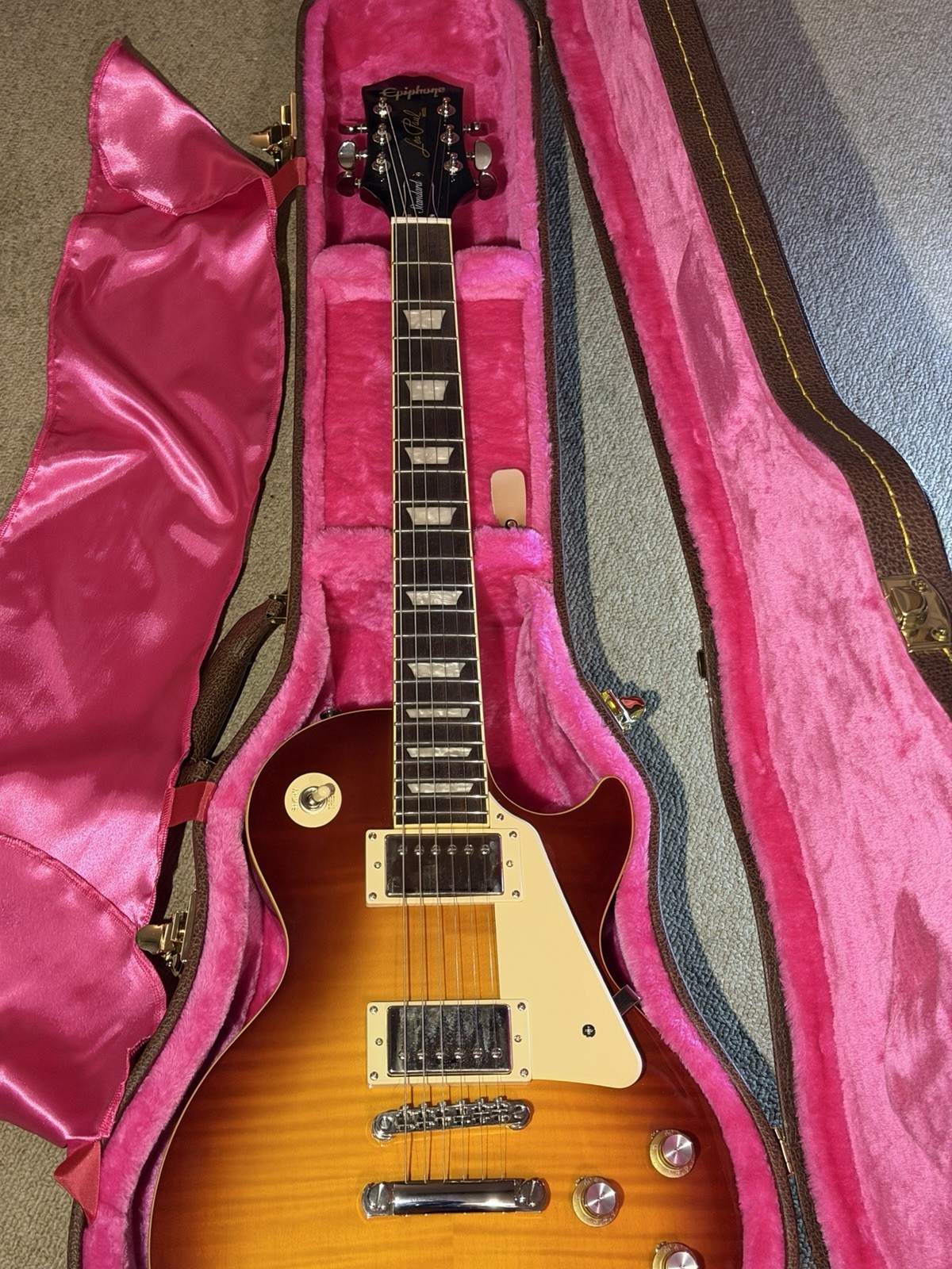 Epiphone Les Paul Standard 60s Electric Guitar – Burbon (iced Tea) Burst w/ Case