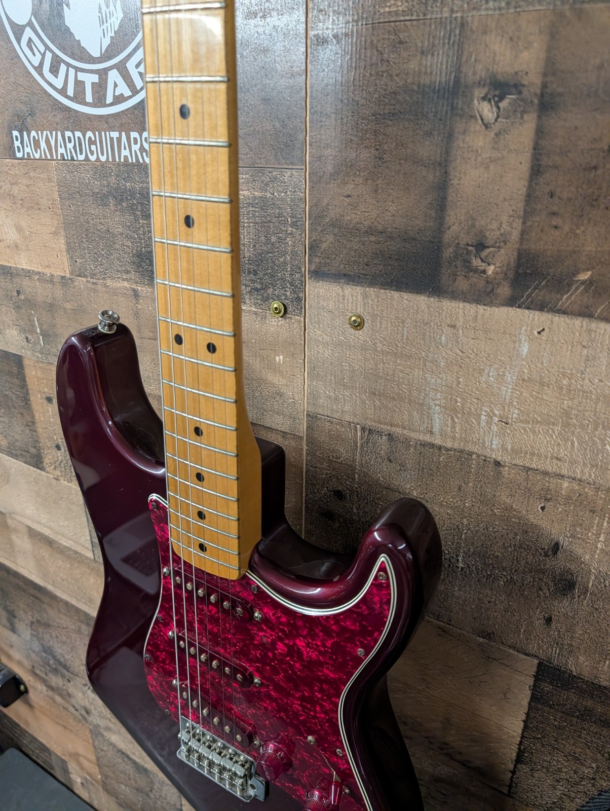 2002 Fender FSR Trans Moto Stratocaster Wine Red W/ Gig Bag Mim