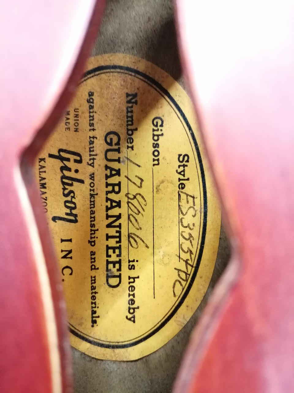 Gibson 1964 Es-355 Safe delivery from Japan