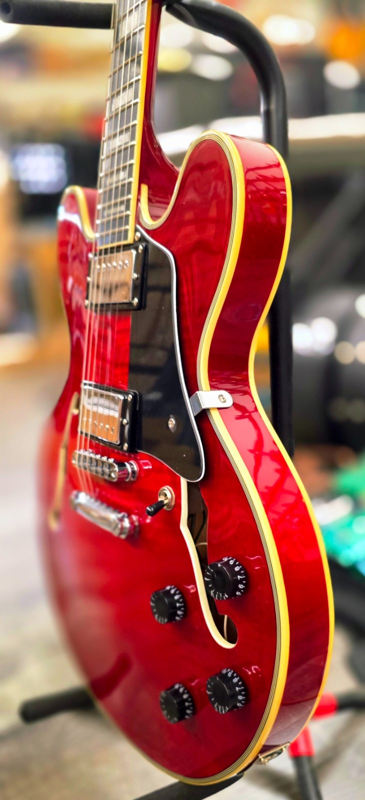 Aio wolf KSA50 2025 – Wine Red Electric Guitar Semi-Hollow Body