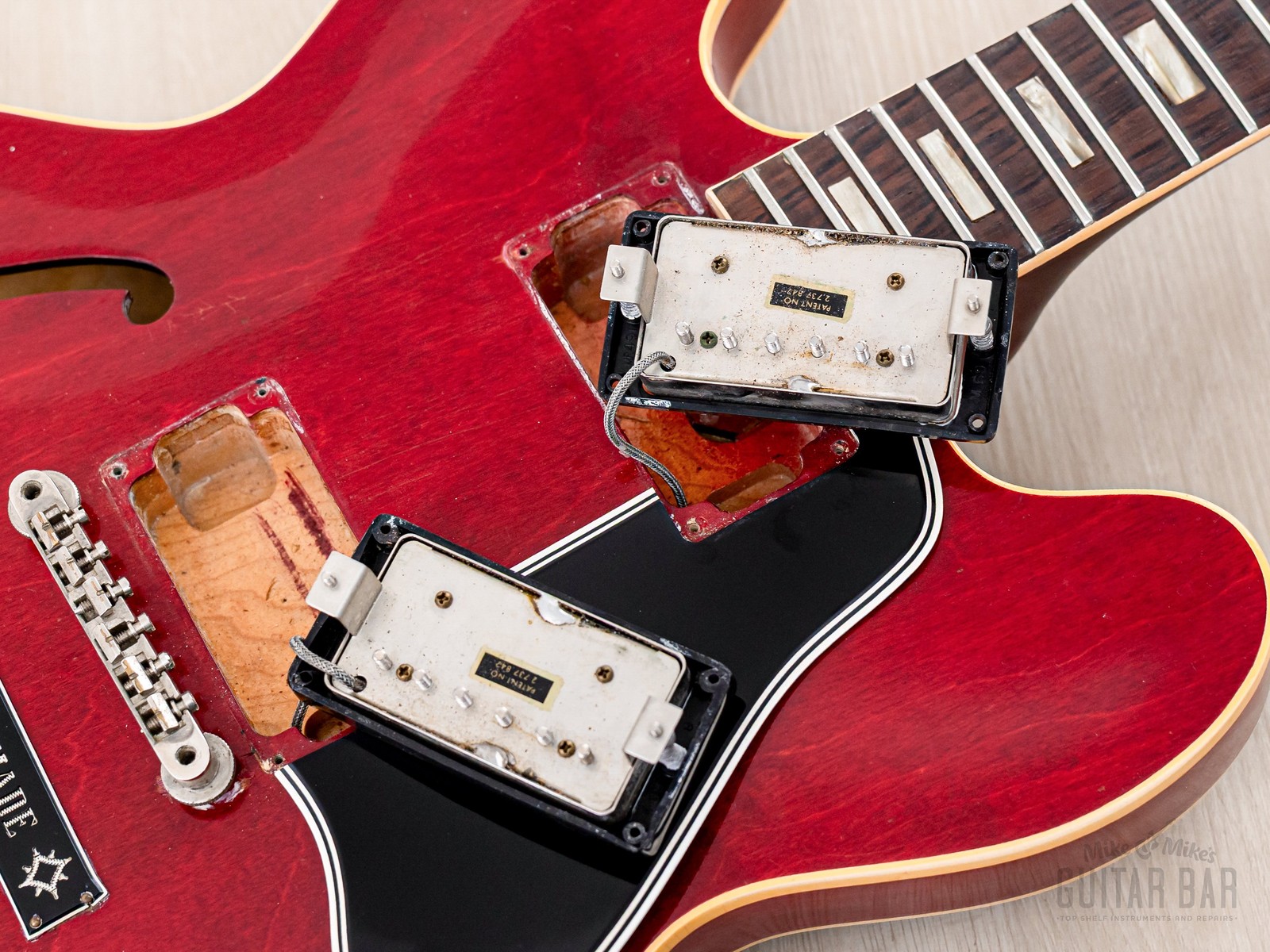 1962 Gibson ES-335 TDC Vintage Semi-Hollow Guitar w/ Bigsby, Pat # Pickups, Case