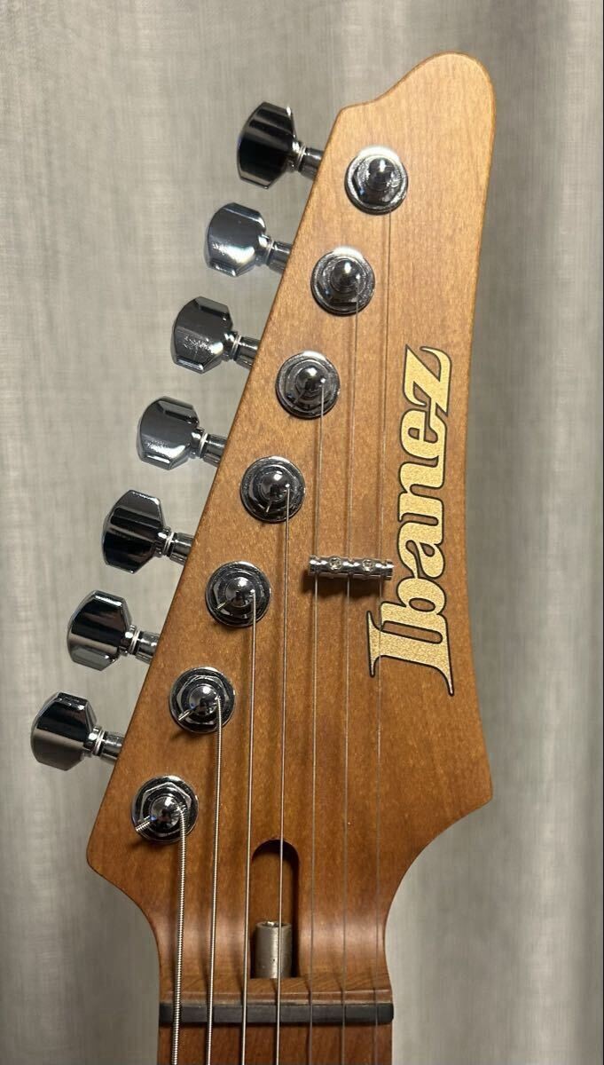 Ibanez AZ24027 Prestige Refinished 7 String Guitar Blue Green Japan Made