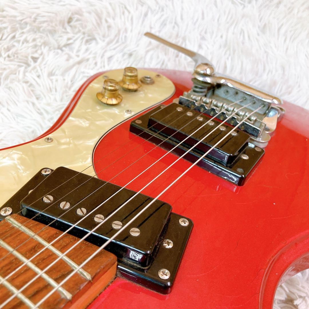 Morales Mosrite Type Electric Guitar Red MIJ Japan Vintage Zen-On 1960s-70s