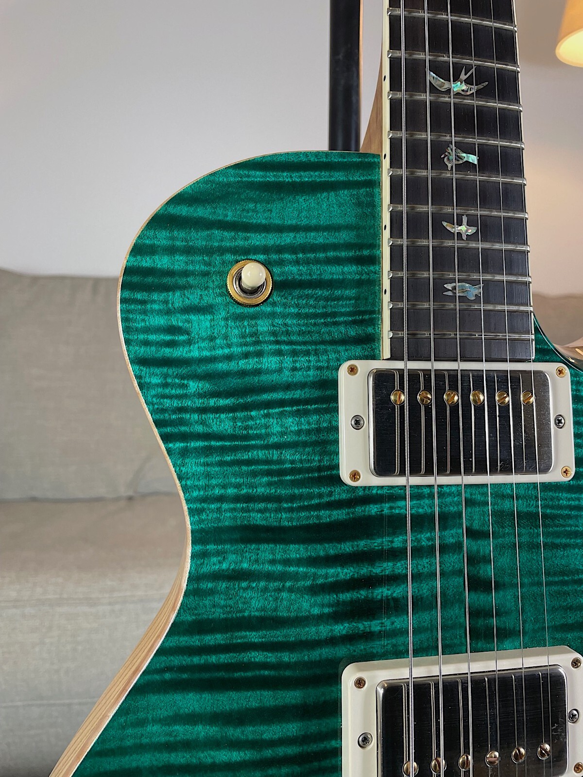 2021 PRS McCarty Singlecut 594 Wood Library “10 Top” Turquoise