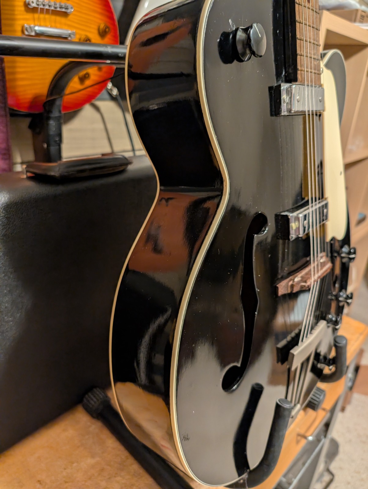 Kay Jumbo Archtop Hot Rod Electric Guitar Conversion Vintage 1940s Plays Exc+++
