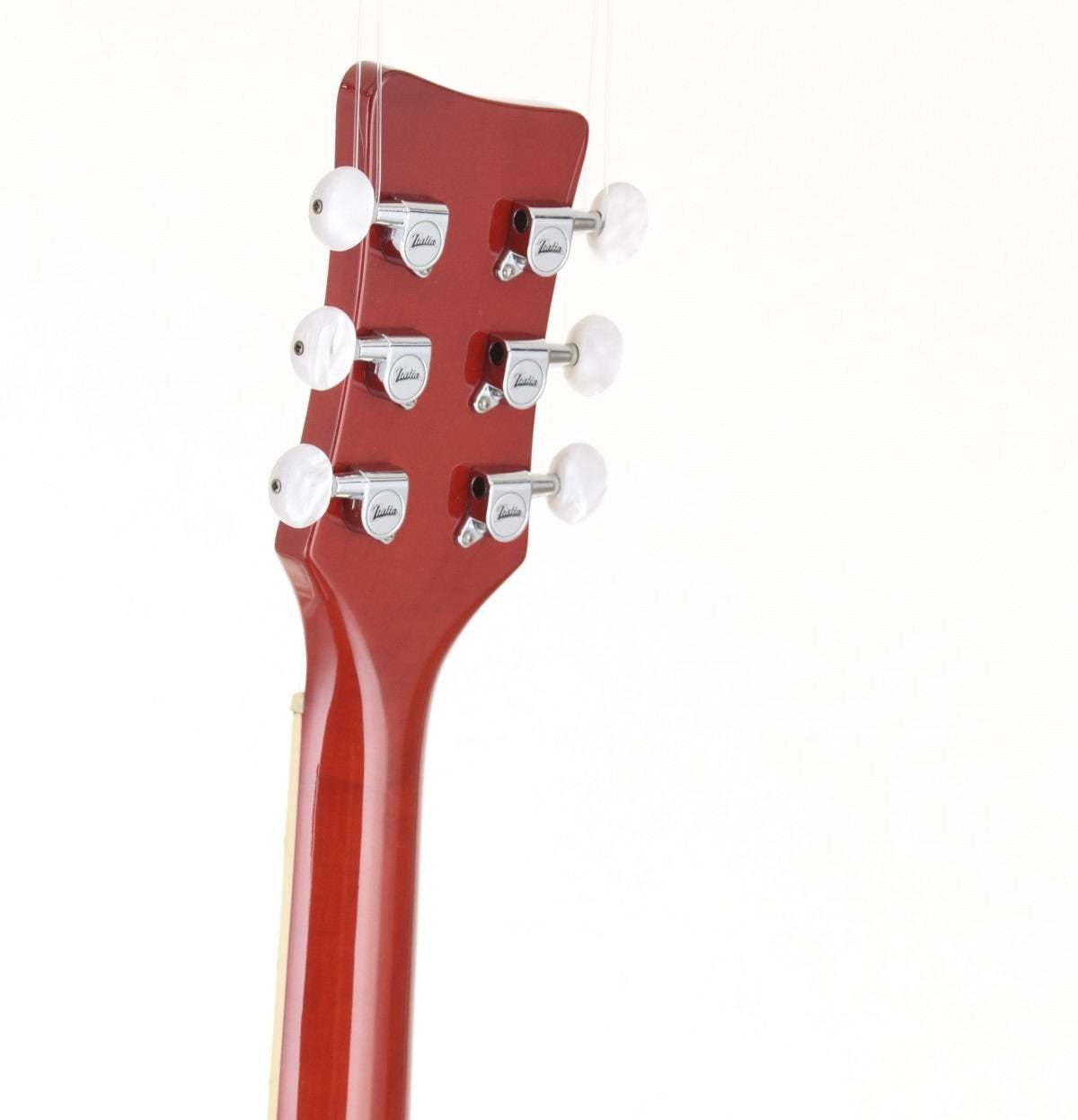 Italia Guitars Lusso Red Sparkle Semi-Acoustic Guitar Used