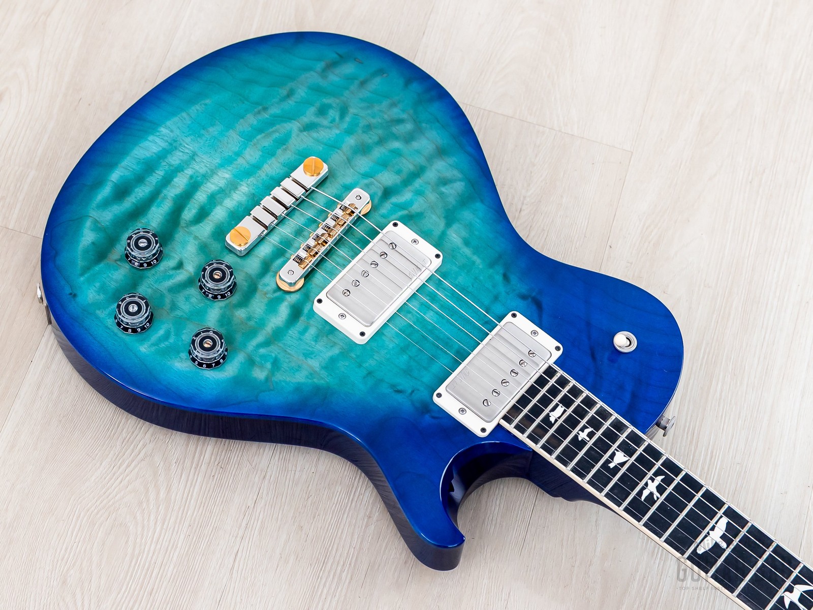 Paul Reed Smith S2 Wood Library McCarty 594 Singlecut Makena Blue w/ Ebony Board