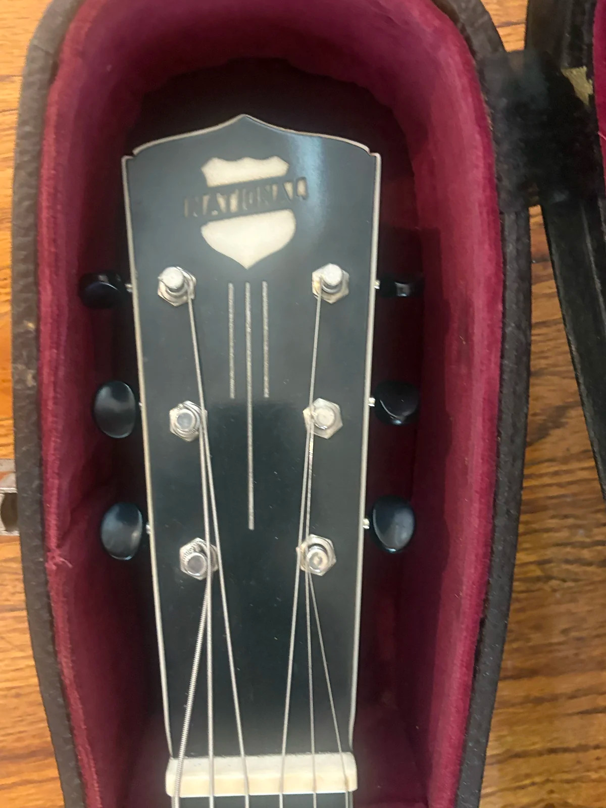1930s National Silvo Electric Hawaiian Guitar – Lap Steel Art Deco Hollow Metal