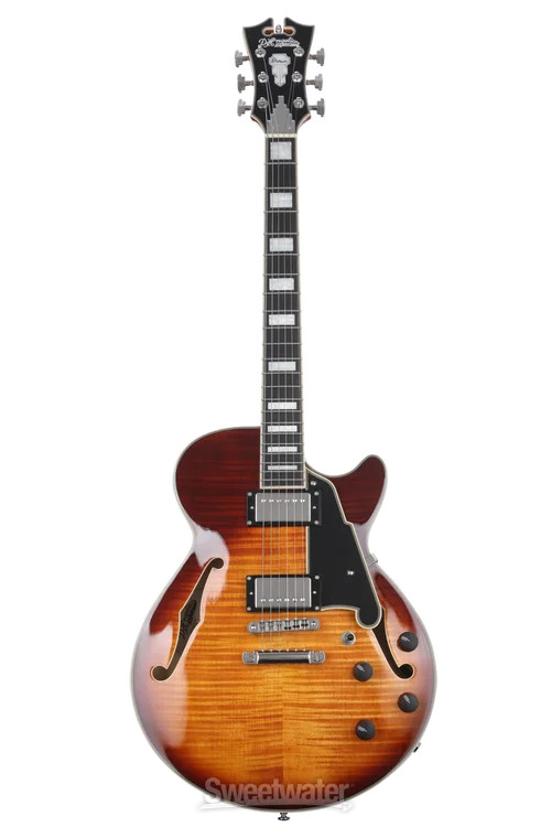 D’Angelico Premier SS Electric Guitar – Dark Iced Tea Burst with Stopbar