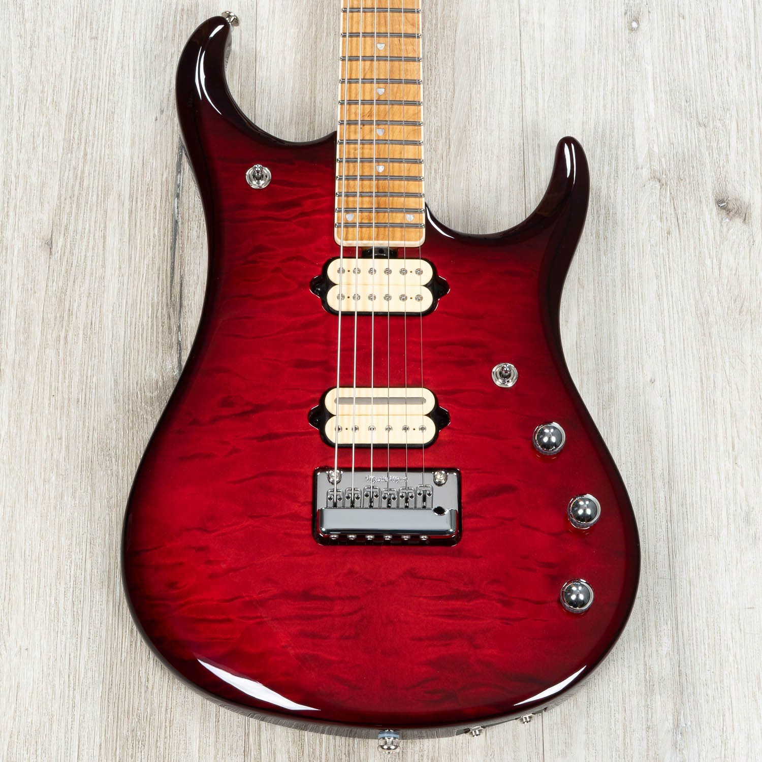 Ernie Ball Music Man BFR John Petrucci JP15 Baritone Guitar, Cherry Creamsicle