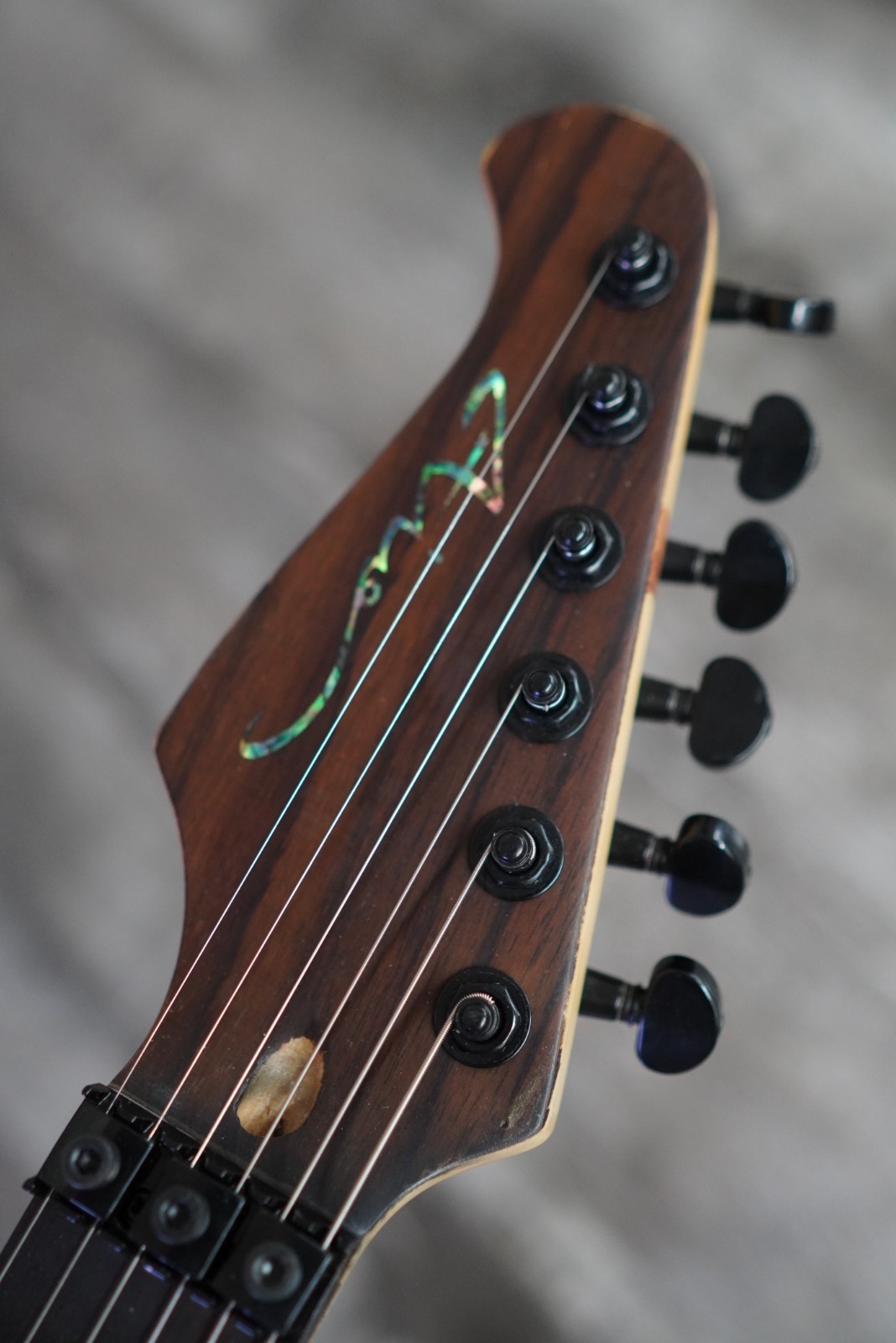 AIO Wolf S1 Floyd Rose Left-Handed Electric Guitar – Dark Walnut GS-078