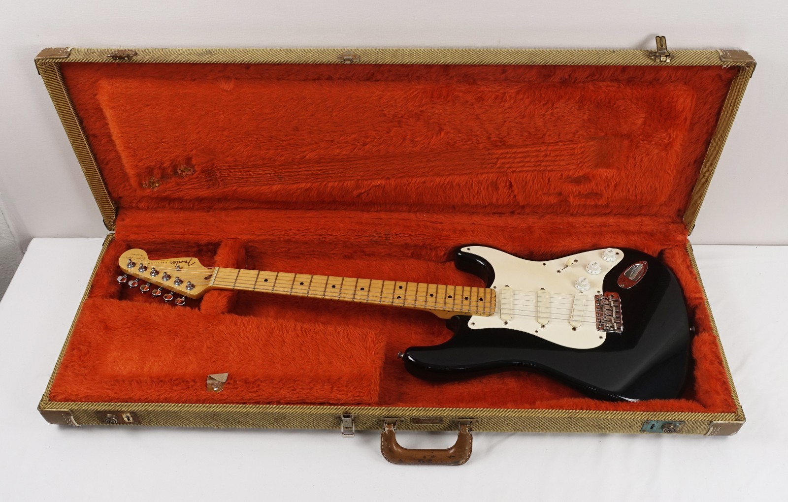 1991 Fender Eric Clapton Signature “Blackie” Black Stratocaster with Tweed Case