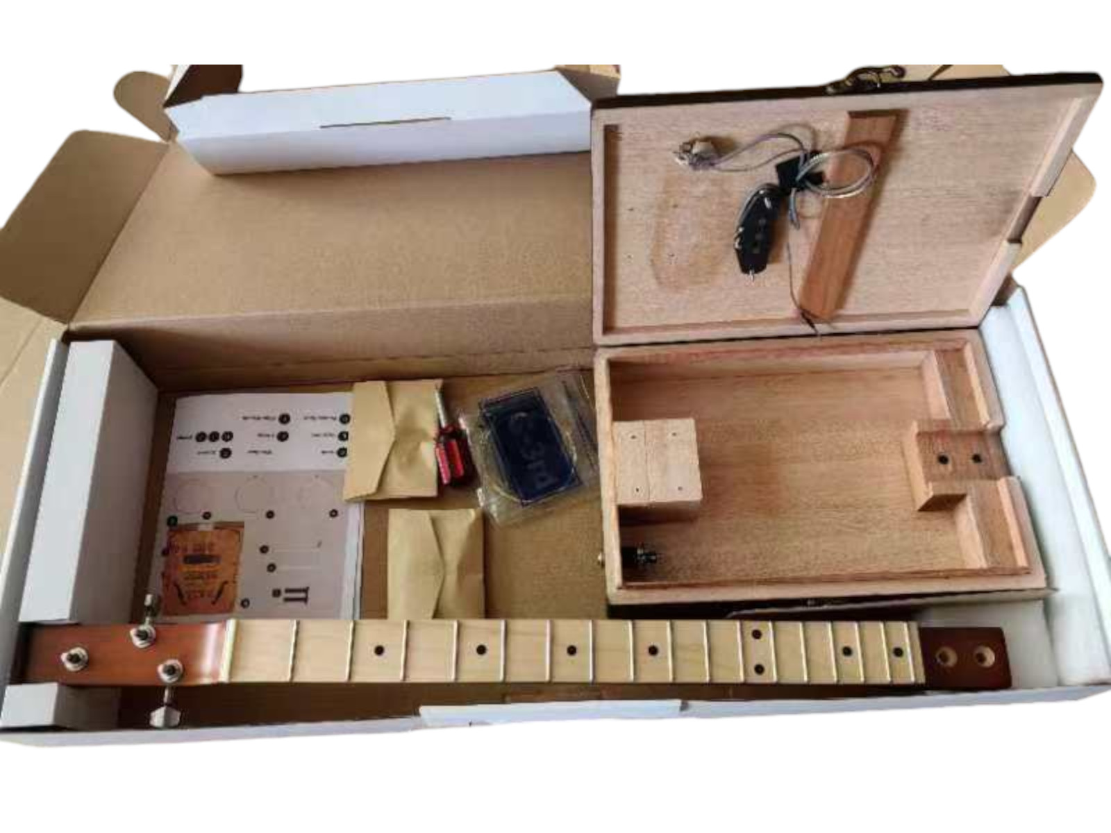 Haze Mahogany Cigar Box Guitar – Brown HX58 DIY kits