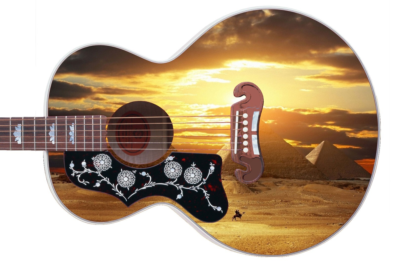 Guitar/Bass Skin Axe Wrap Re Skin Vinyl Wrap Decal Sticker When in Egypt 006