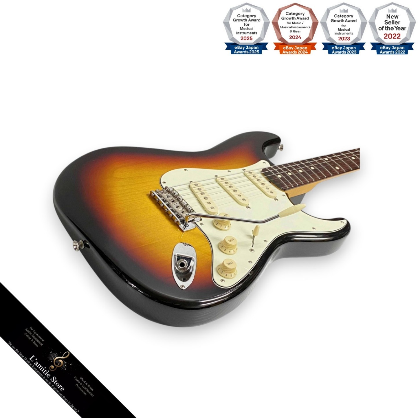 Fender Japan Classic Series 60S Stratocaster 3TS Electric Guitar Maple Neck